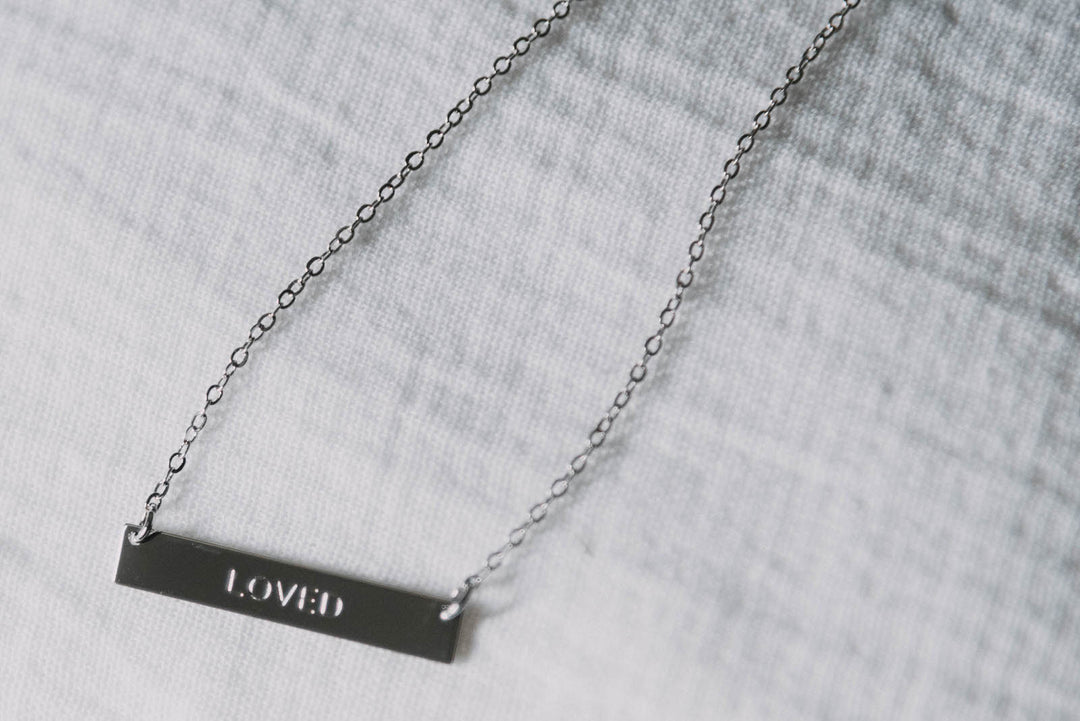 Loved Bar Necklace - Clothed in Love Boutique